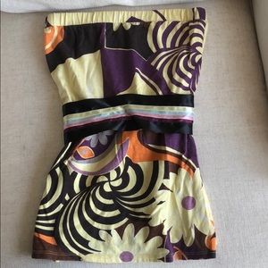 Strapless Shirt w/ Ribbon Tie